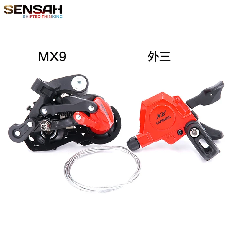 Sensah-自転車用シフトレバー,3スピード,リアディレイラーrd,rx mx9