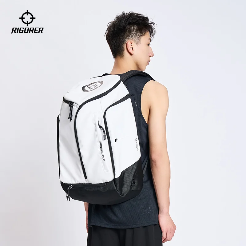 RIGORER Gravitational Basketball Backpack Multi-functional Training Portable Large Capacity Sports Bag Drawstring