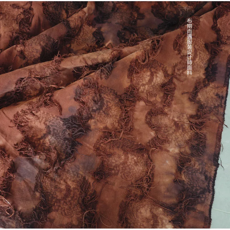 Plant Dyed Artistic Retro Wasteland Style Designer Fashion Fabric
