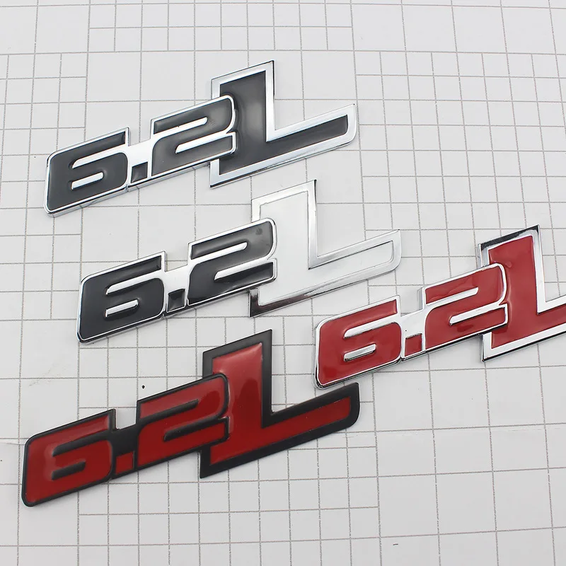 

1 PCS 3D 6.2L Car Emblem Stickers Auto Trunk Badge Decals for F150 6.2L