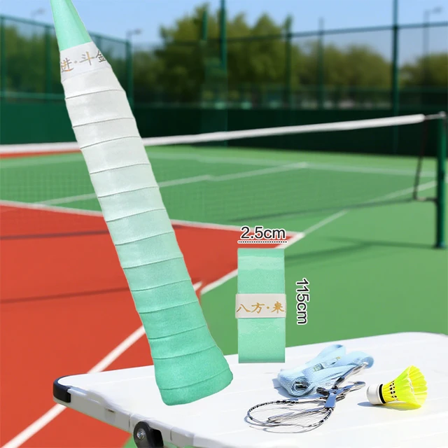 1Pc Gradient Overgrip Non-slip Sweat-absorbent Badminton Racket Grip Handle PU Winding Tape Badminton Accessories 5