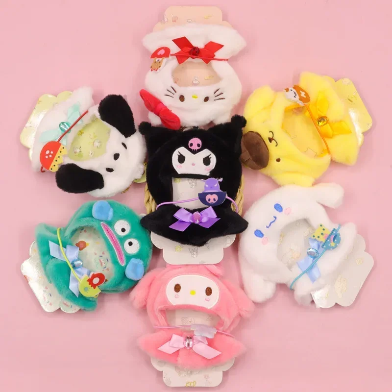 

Anime Figure HelloKitty Sanrio Doll Cloth Cute Kawaii Cinnamoroll MyMelody Pochacco Model Retool Game Toys Friends Girl Gifts