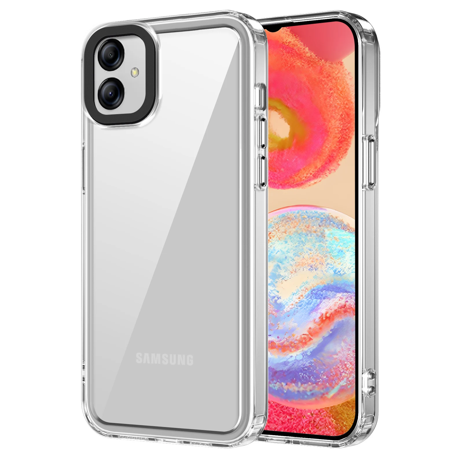 Custodia Trasparente In Acrilico Di Lusso Per Samsung Galaxy A04E A04S A14 4G A24 4G A34 5G A54 5G A13 4G A23 4G A33 5G Cover Trasparente