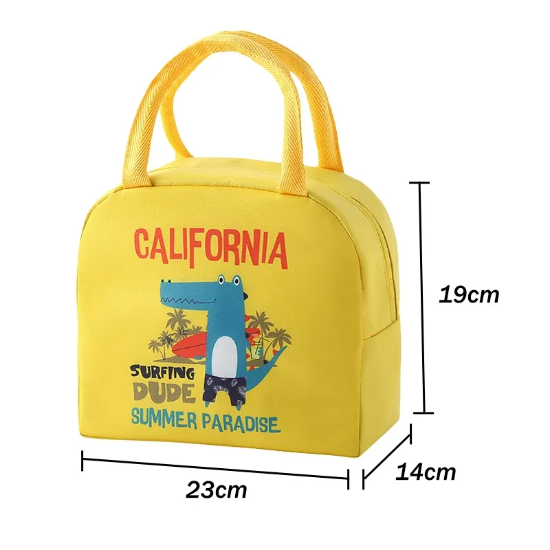 Kawaii Portable Fridge Thermal Bag Women Children's School Thermal Insulated Lunch Box Tote Food Small Cooler Bag Pouch lunch bag bento bag cooler bag