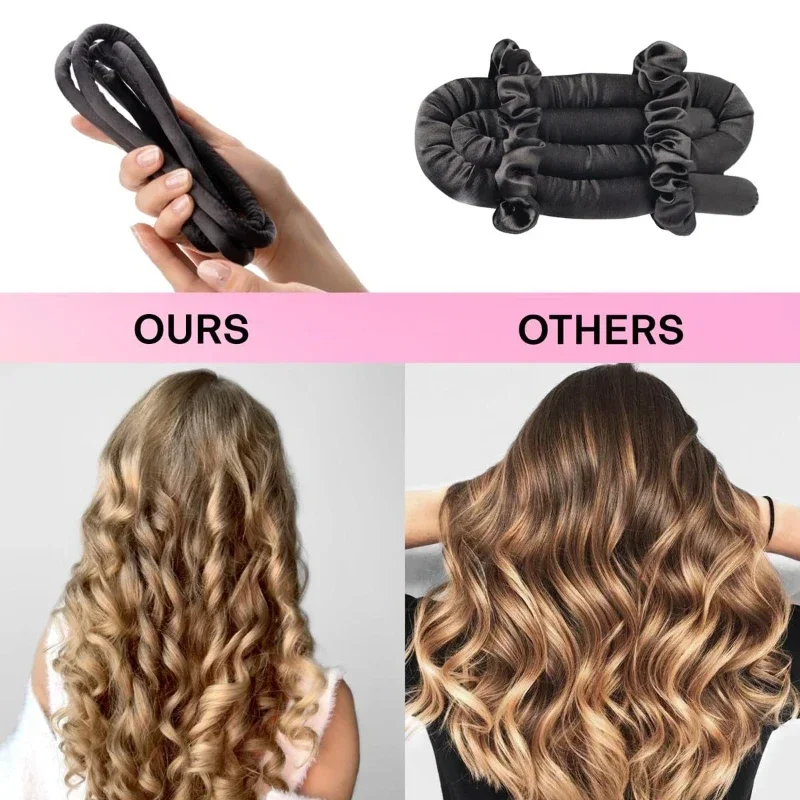 Heatless Curling Rod Hair Curlers No Heat Hair Rollers Lazy Silk