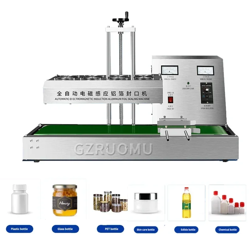 

JN-80B Electromagnetic Induction Aluminum Foil Sealer Fully Automatic Film Sealing Machine For Plastic Glass PET Bottle Sealing