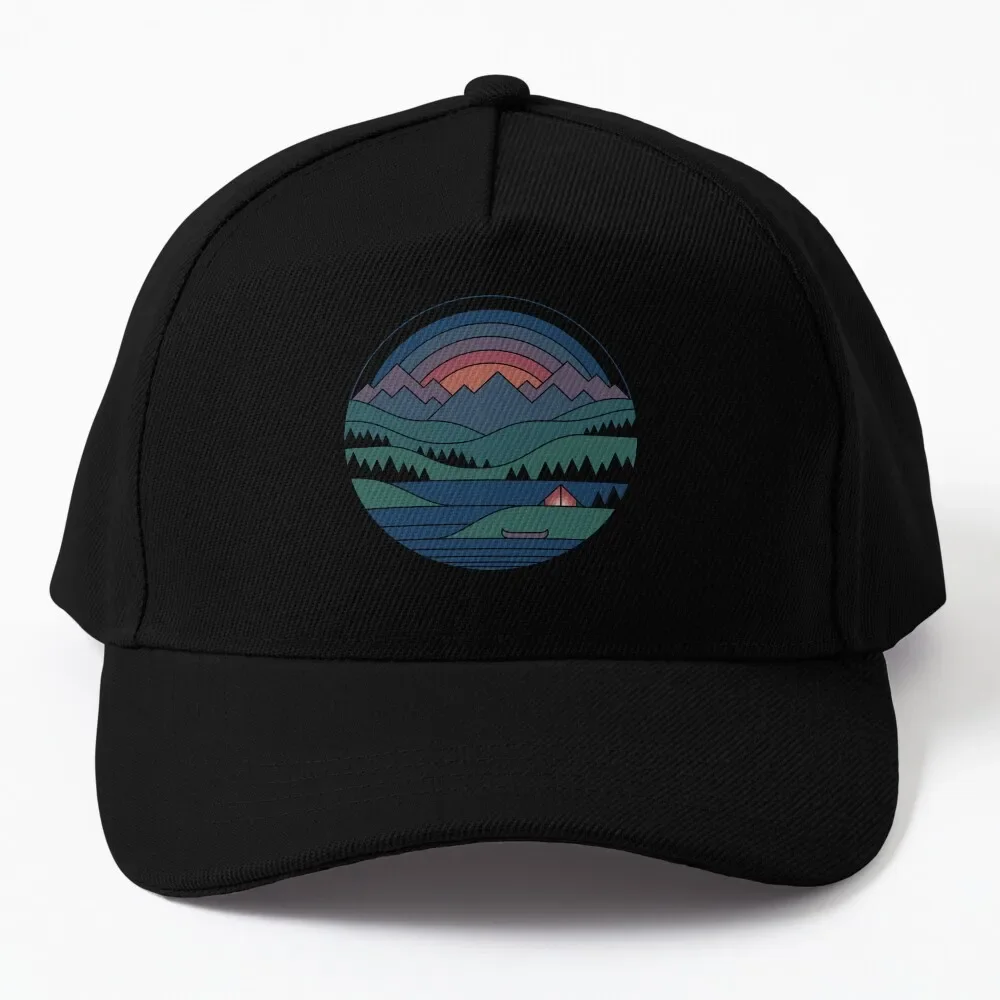

The Lake at Twilight Baseball Cap Brand Man cap Fluffy Hat Vintage derby hat Hats For Women Men's
