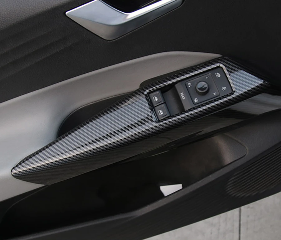 Für VW ID.4 ID.3 RHD LHD Modell Auto Türgriff Armlehne Trim Fenster Lift  Panel Cover Protector ABS Carbon Faser stil - AliExpress