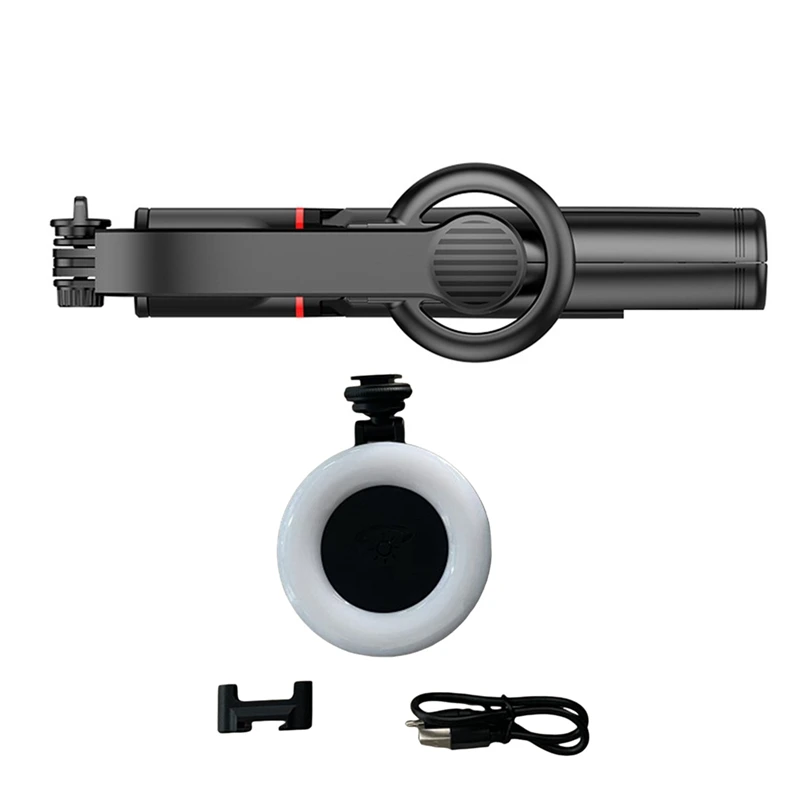 

Магнитный кронштейн для прямой трансляции, Bluetooth фотоштатив, Беспроводная Bluetooth селфи-Палка с маленьким круглым штативом