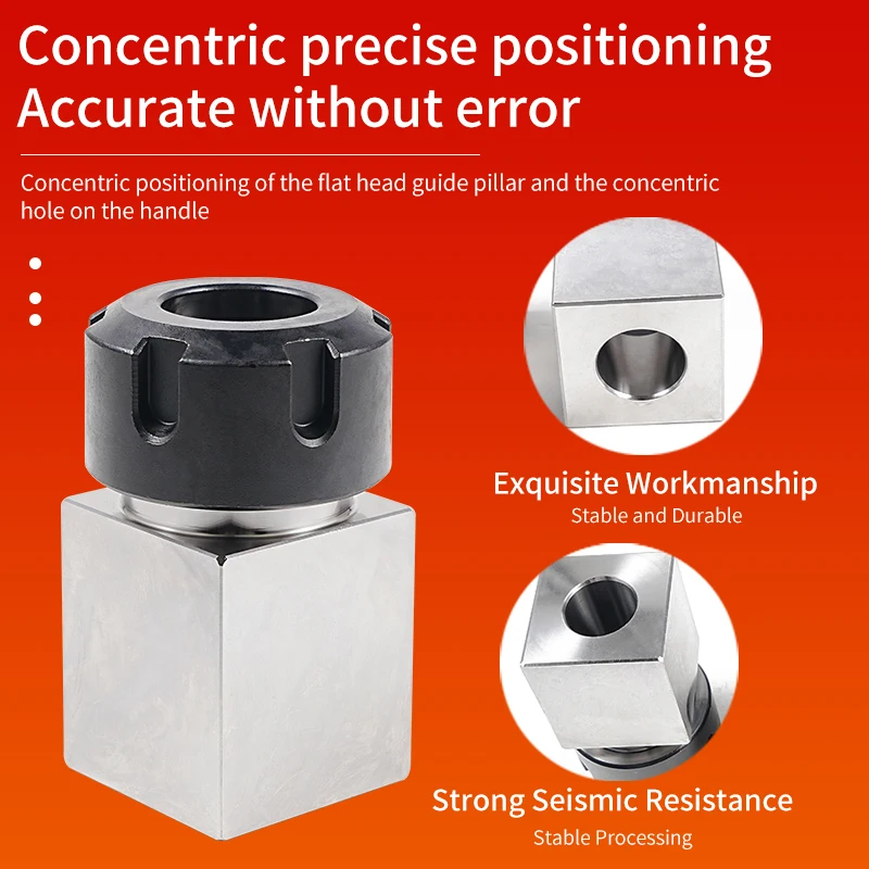 ER32 Collet Chuck Block Set With 18 Collets (3/32" To 3/4") - Square & Hex Adapters For CNC & Lathe