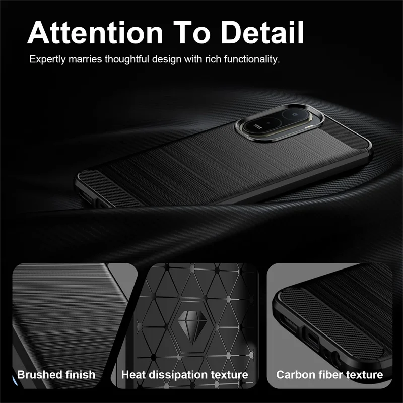 Durable Non-Slip Flexible TPU Shockproof Protective Phone Case