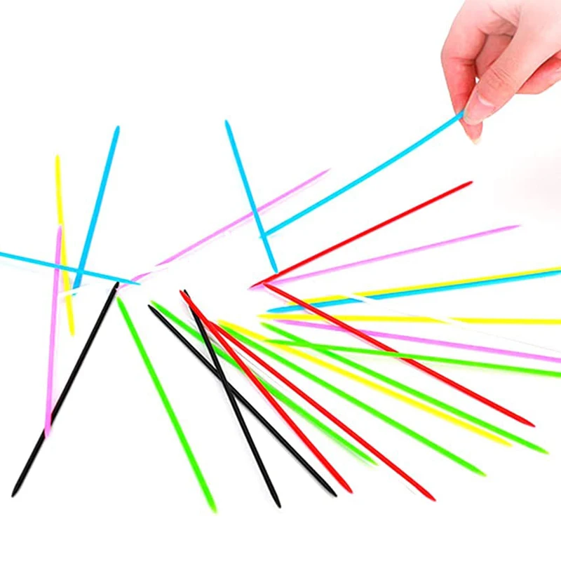 150PCS Plastic Pick Up Sticks Game For Kids Montessori Learning Toys Classroom Supplies Teaching Juego Didáctico Para Niños 5