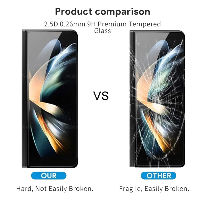 2-Pack Matte 9H Tempered Glass Anti-Fingerprint Screen Protector Film
