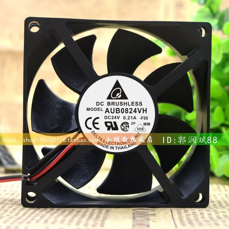 

New Fan For Delta AUB0824VH 8025 DC24V 0.21A 8CM 3-wire Inverter Chassis Cooling Fan Radiator 80*80*25mm