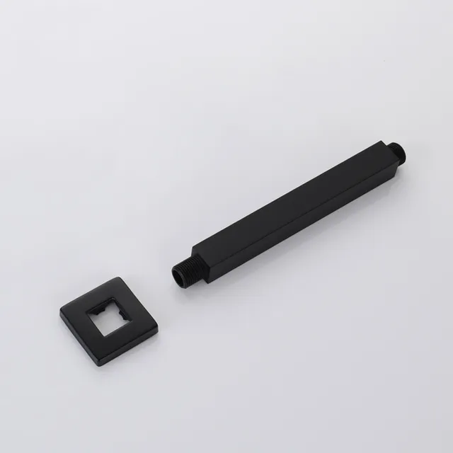 Rallonge Douche 10in Acier Inox G1/2 Noir Facile Installation Compatible Salle De Bain Comfortxl 94400089