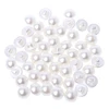 448B 50Pcs Faux Pearl Buttons Fit Sewing Scrapbook Backhole Sewing Crafts 10/11.5mm 1
