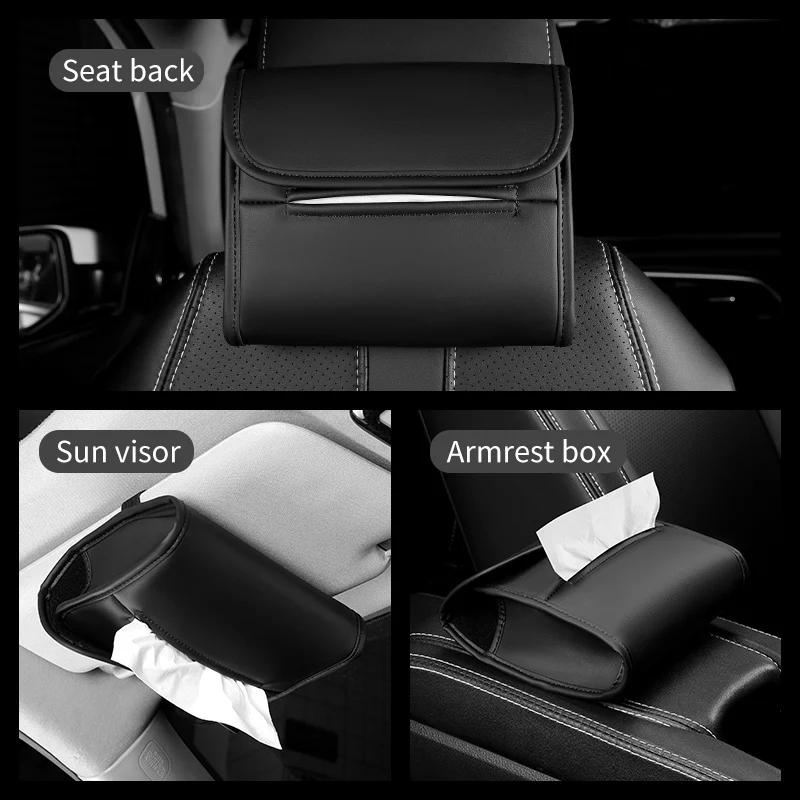 Per Nissan J10 X-Trail Qashqai Juke Leaf Micra Note Creative Automobile Tissue Box Back-Hung Tissue Bag Car Back-Hung Paper Box