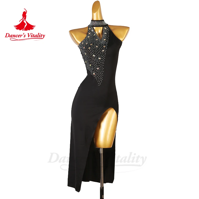 

; Atom Damce платье для женщин, Румба, чаша, танго, старший костюм с камнями AB, Индивидуальный размер, для взрослых, детей, Латинская юбка, одежда