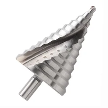 

6-60mm HSS Step Drill Bit Spiral Groove Wood Metal Hole Cutter High Speed Steel Triangle Shank Step Cone Drill Bit Hole Bit