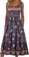 Europe and the United States 2024 spring and summer new print sleeveless pullover dress women casual plus-size dress - Image 6