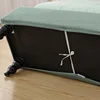 Elastic Storage Stool Cover Polar Fleece All-inclusive Ottoman Covers Rectangle Bedroom Dust Footstool Slipcovers Bench Case 5