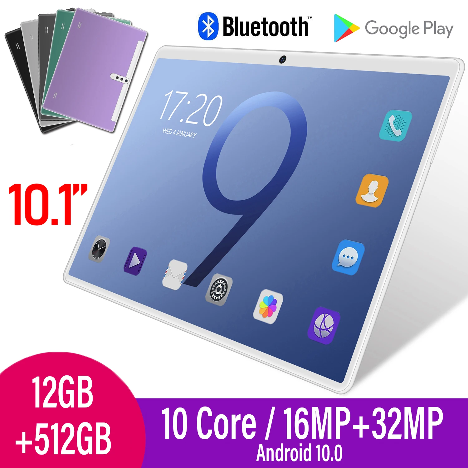 BestsellerTablet T10W 10-ядерный IPS Pad 5G 10 1 дюймов Android 8800 мАч 12 ГБ 512 ROM Заводская Распродажа с