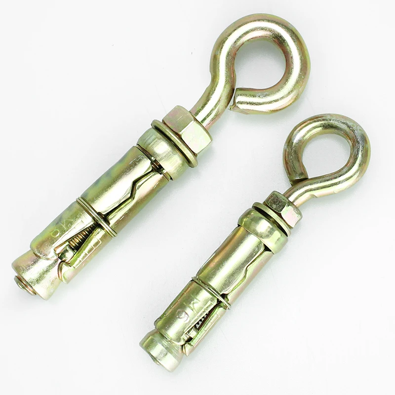 Concrete expansion shield anchor with eye bolt for heavy duty fixing