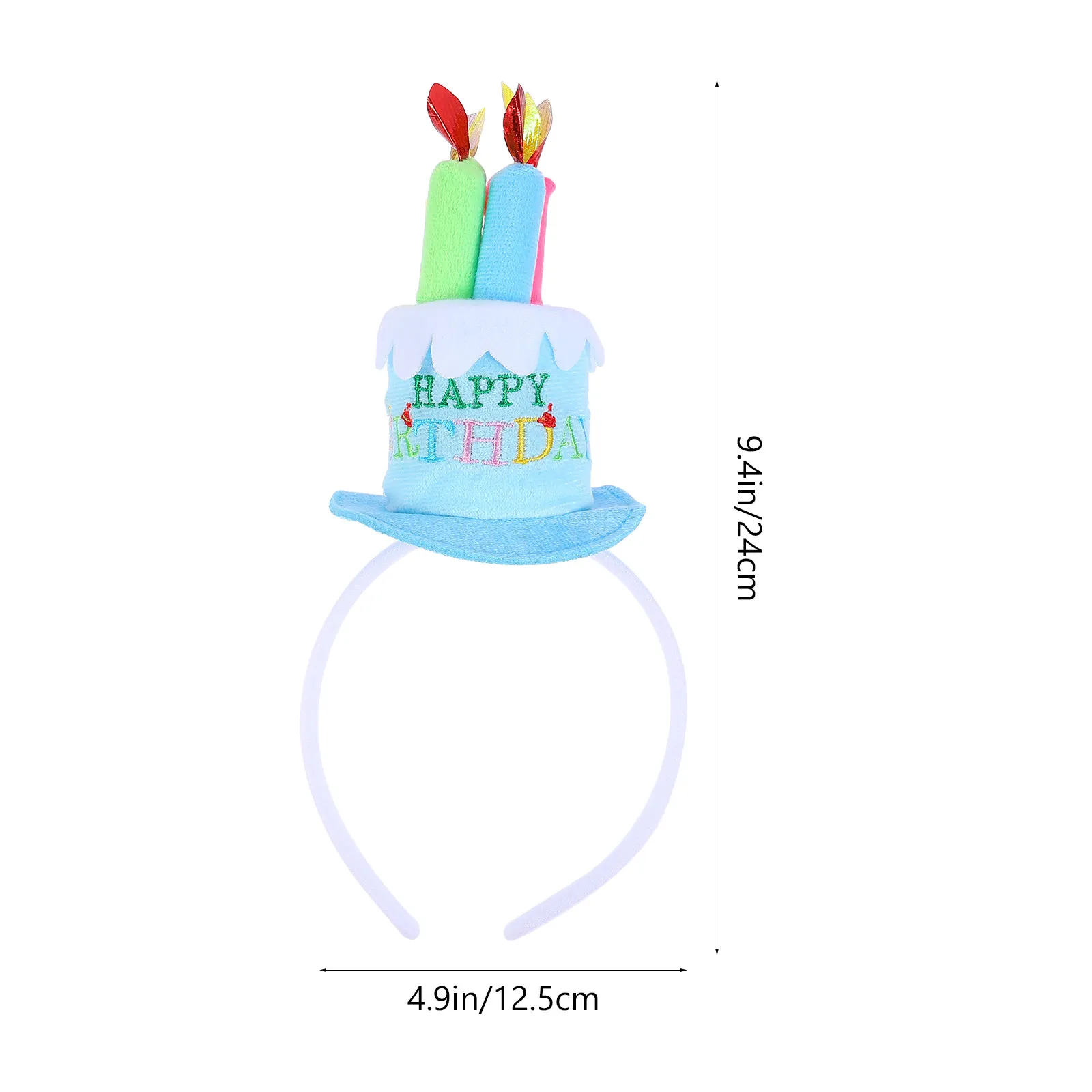생일 케이크 헤어밴드 파티 머리띠 천 헤어 액세서리 생일 파티 소품 케이크 머리띠 소녀 헤어밴드