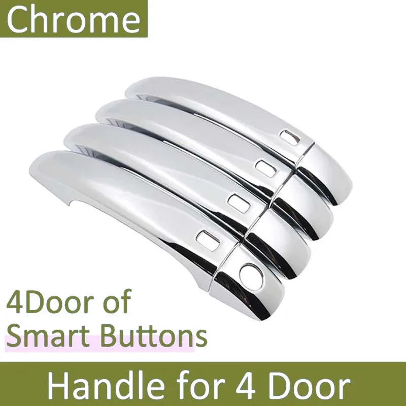 Chrome Car Door Handle Cover - Stylish Protective Trim and Decorative Film Stickers