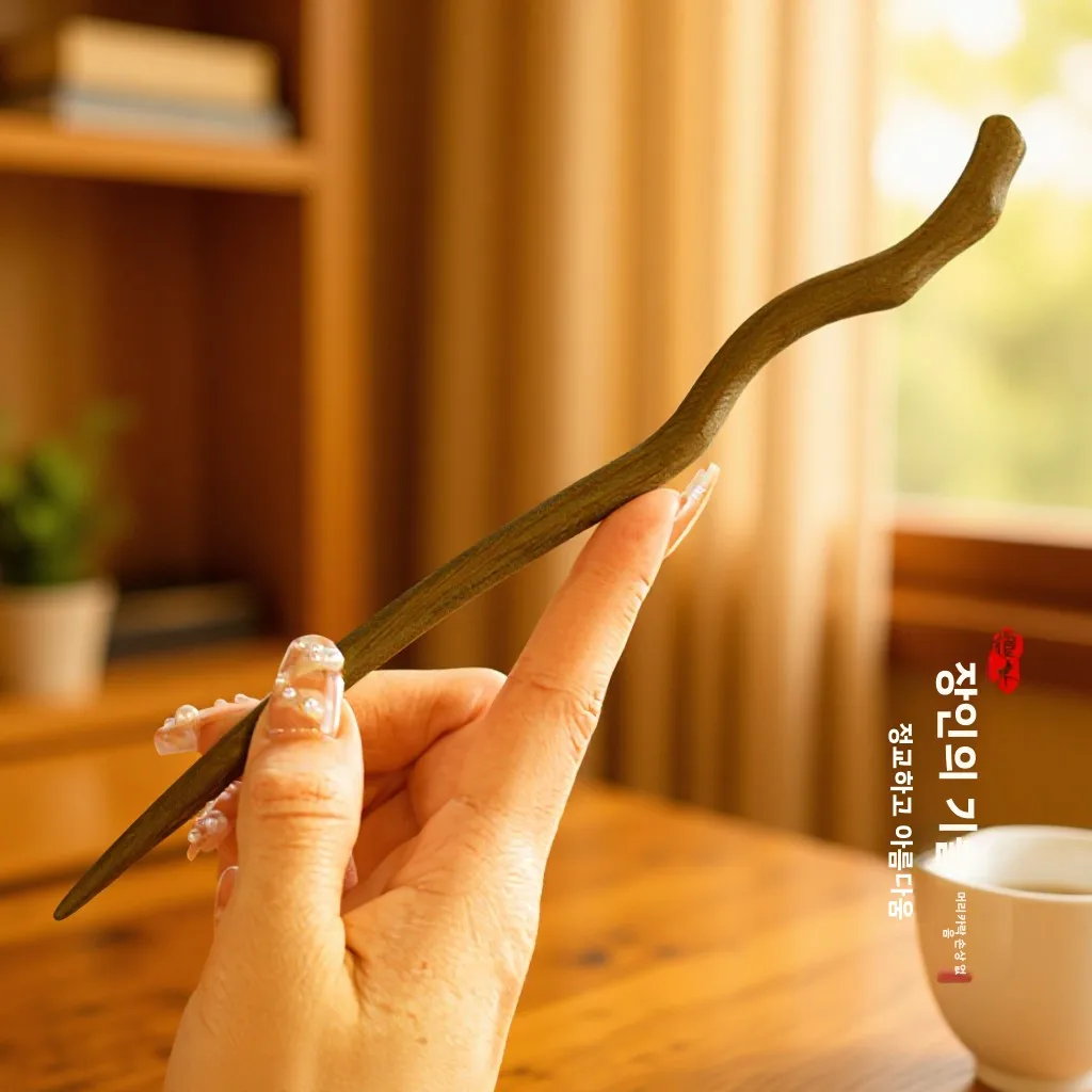 긴 21cm 중국 스타일 검은색 흑단 머리핀 여성용 고대 머리핀 나무 머리핀 DIY 헤어 클립 나무 수제 광택 마감