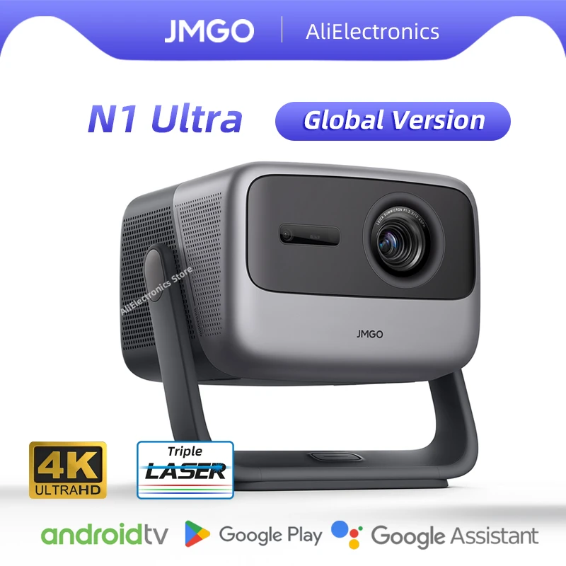 Global Version JMGO N1 Ultra Triple Laser Projector 4K UHD 4000ANSI Lumens With Gimbal 3D WiFi