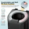 Portable Folding Toilet With PU Seat Cushion, Portable Toilet With Lid For RV, Car, Camping, Hiking, Travelling 6