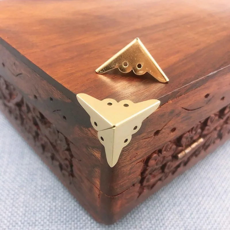 Decorative Corner Cover Iron Box Corner Yellow 20Pcs Protection Mini 18mm