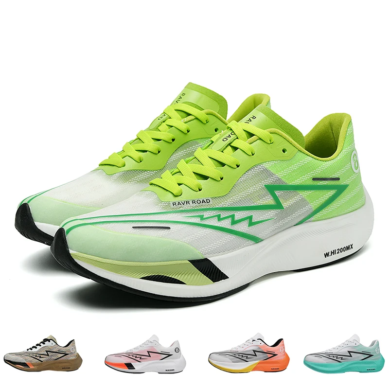 남성용 하이 퀄리티 풀 팜 카본 플레이트 쿠션 러닝화, 전문 트레이닝 슈즈, 경량 내마모성 스니커즈 