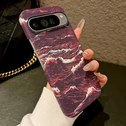 Luxury Carbon Fiber Wave Pattern Frameless Case - Premium Business Hard Magnetic Cover - Google Pixel 8 Pro (A6)