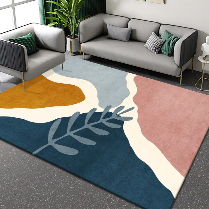 Nordic Carpet Simple Sofa Coffee Table Floor Mats Home Washable Bedroom