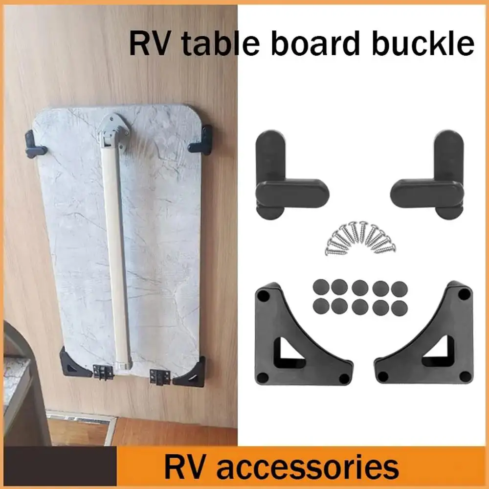 RV Supplies Complete Table Board Buckle Trailer Folding Outdoor Table Cabinet Board Rotary Lock Motorhome Indoor Organizer folding bracket table rv camping table