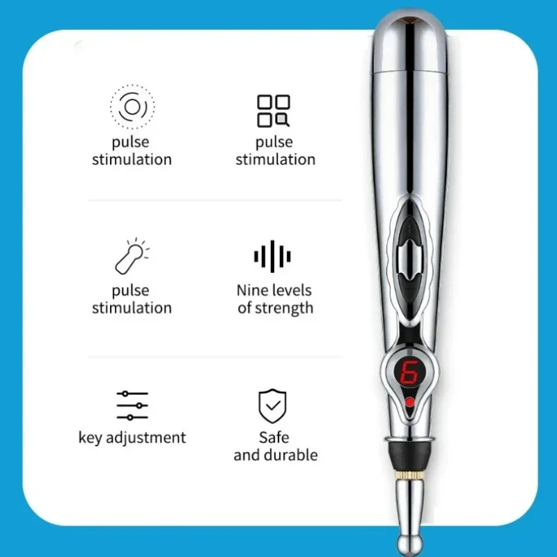 Electronic Acupuncture Pen Point Pen Meridian Energy Meridian Pens Massage Pens Acupuncture Therapy Health CarePain Relief Laser 5