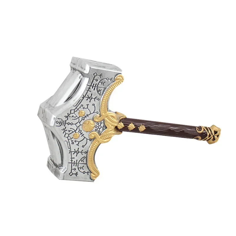 God of War Gaming Peripherals Thor Hammer PU Rubber Kratos 50CM Weapon Prop Model Toy Pendant Cosplay Martial Arts Weapons Toys 6