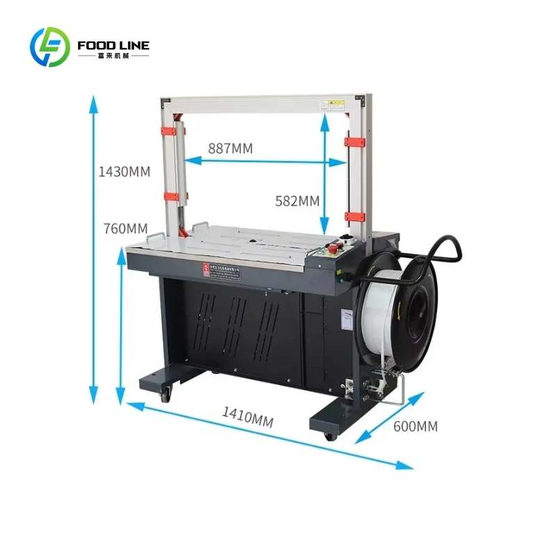 Macchina Combinata Elettrica Semi-Automatica per Imballaggio di Scatole in Cartone Ondulato, Inclusa Reggiatura di Scatole per Bevande - immagine 3