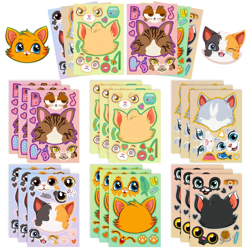 24 Sheets Make Your Own Stickers Make A Face Stickers for 24 Sheets Make Your Own Stickers Make A Face Stickers for