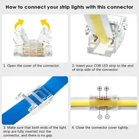 2pin 8mm COB LED Strip to Strip LED Connectors Strip to Wire Connection Solderless Extension for 8mm COB LED Strip Lights - Image 5