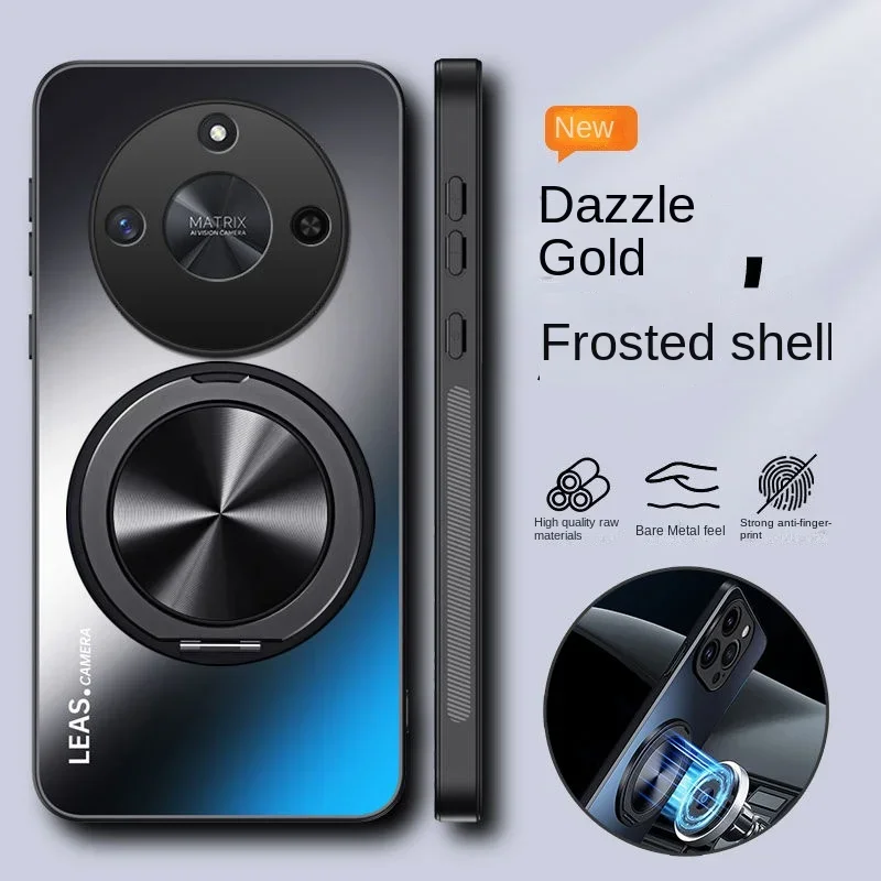 Matte Armor Hard Case with Luxury Lens Protection and Ring Holder - Premium Phone Back Cover