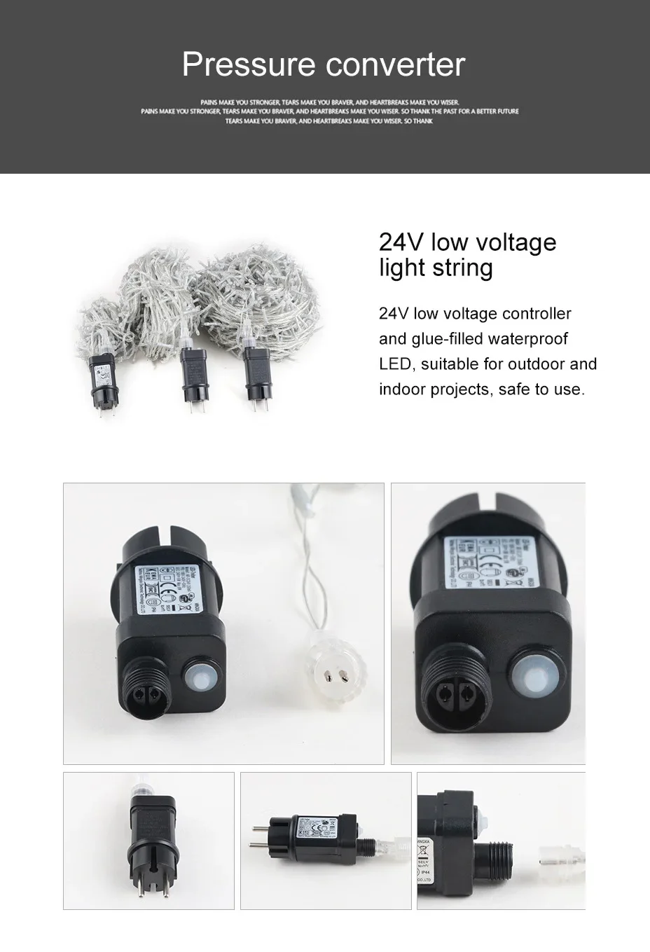 24V 100M 50M 30M 10M Waterproof Fairy Light Holiday Lights Lighting Tree Garland Outdoor Christmas Led String Lights