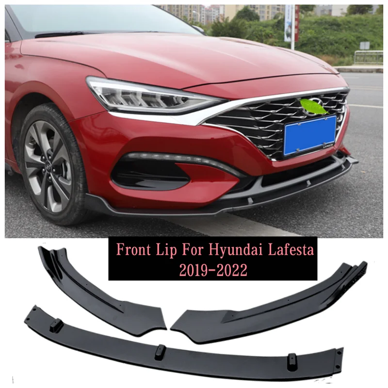 

Fits For Hyundai Lafesta 2019-2022+ High Quality ABS Black & ABS Carbon Bumper Front Lip Splitter Diffuser Lip