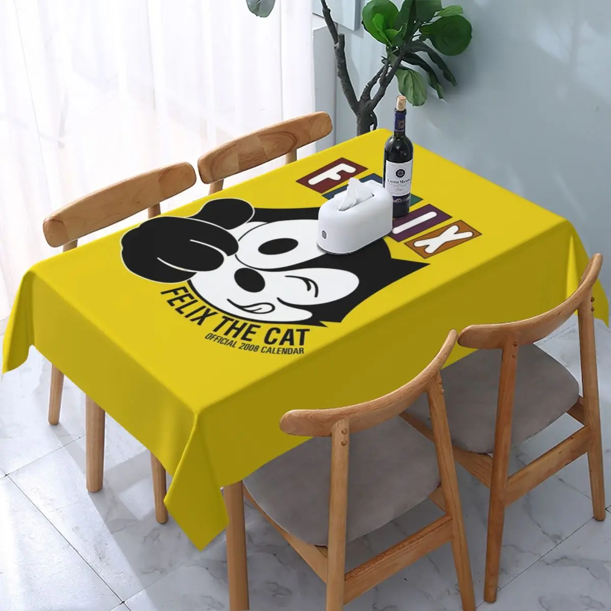 

Прямоугольная Водонепроницаемая скатерть из мультфильма «Кот из мультфильма»