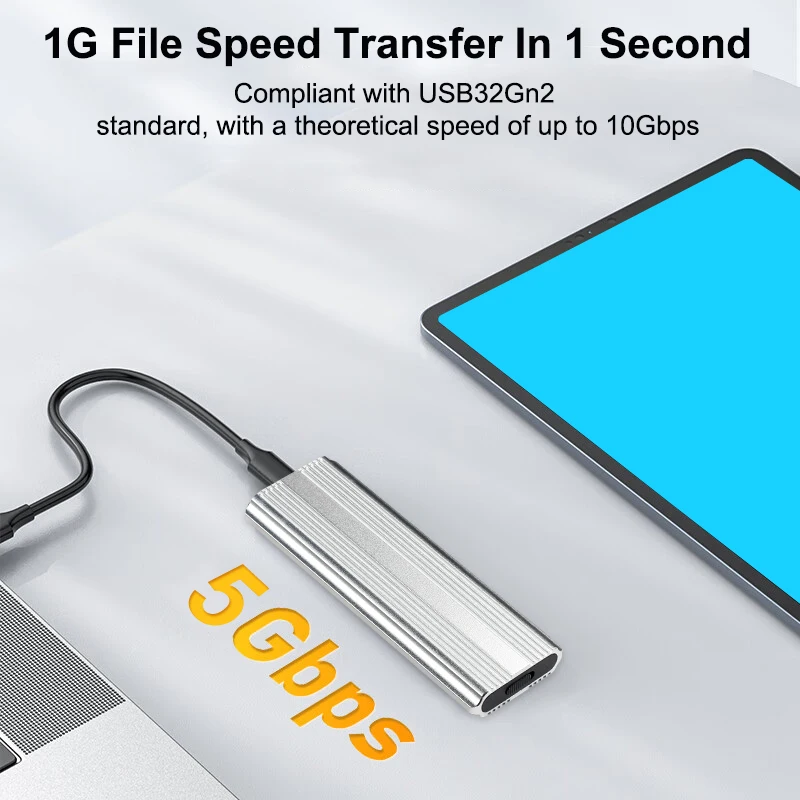 ָ Ʈ ̺ ̽, Ʈ ޴  ϵ ũ ̽, M.2 NGFF C Ÿ to USB 3.0 Gen1, 5Gbps SATA SSD HDD Ŭ ڽ