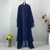 108573-db04bc.jpg Abaya Ouverte en Mousseline de Soie pour Femme Musulmane, Kaftan Islamique, Caftan Marocain, Robe Modeste, Kimono de Dubaï, Ramadan Kebaya