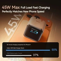 New Arrivals Anker Nano Smart 45W A121D Type C Charger Fast Charging head fast charging 16 Pro 15 14 Foldable Plug USB C Charger 2