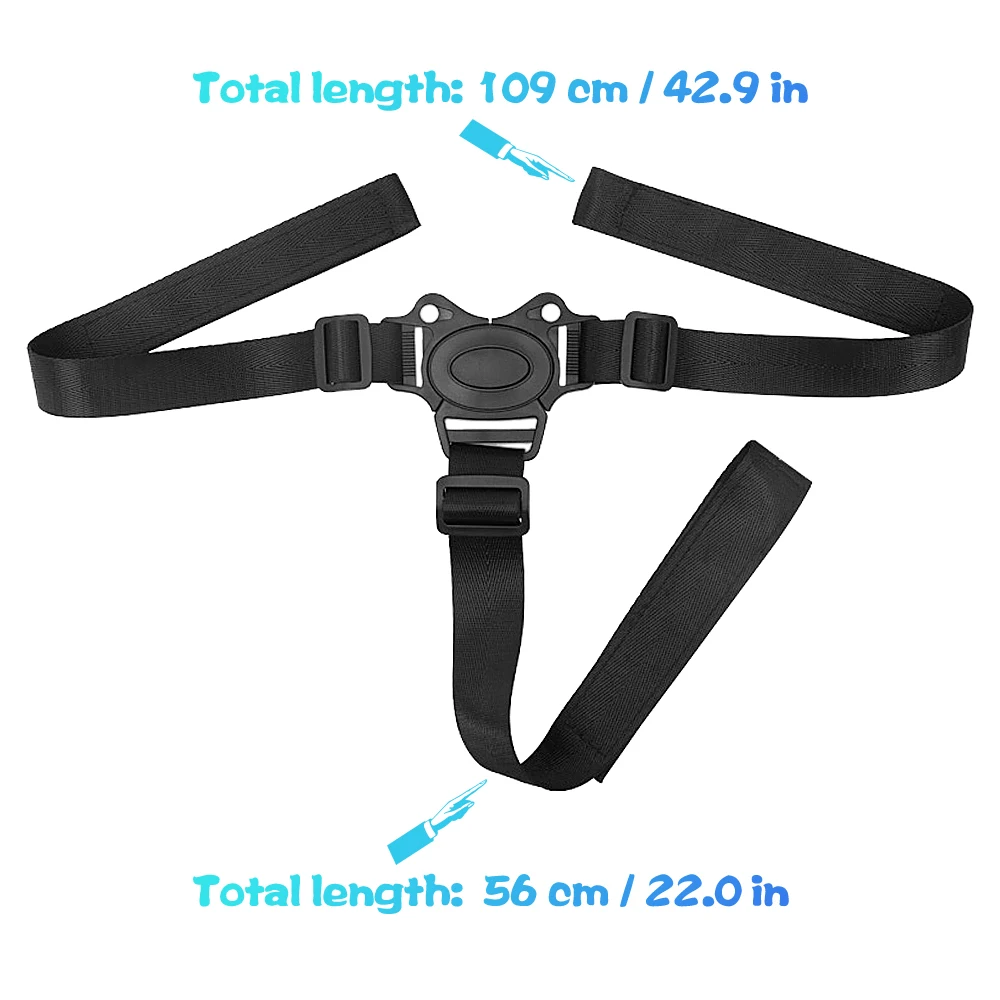 Baby Safety Belt Adjustable 3 Point Harness High Chair Straps Seat Belts For Child Kid Stroller High Chair